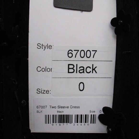 Mac Duggal Embellished Illusion Fit & Flare Dress 67007 Black - Picture 15 of 16